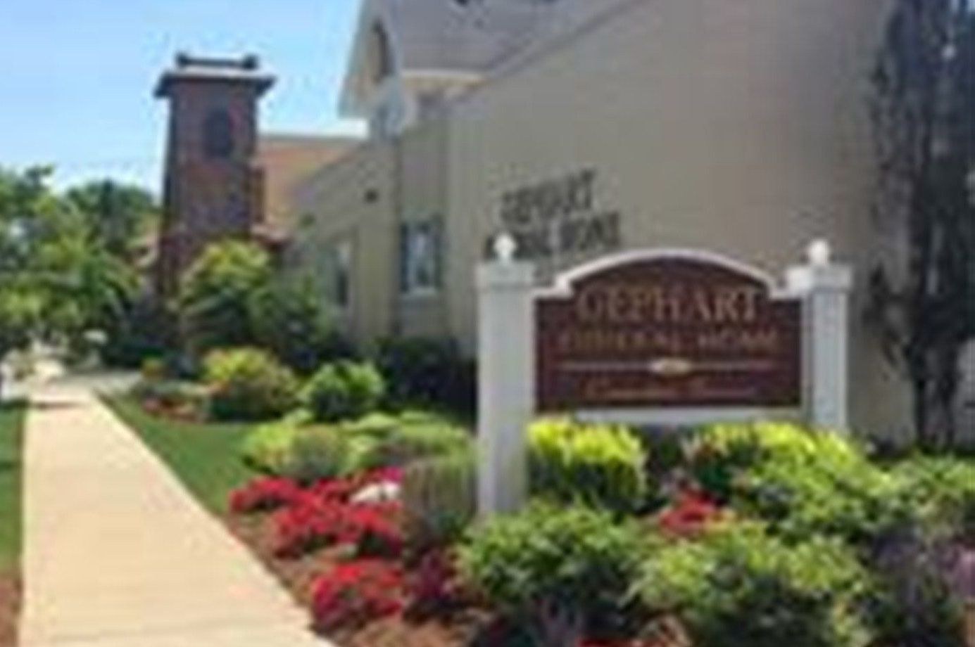 Gephart Funeral Home's chapel in Bay City, Michigan, which serves Bangor Township families.